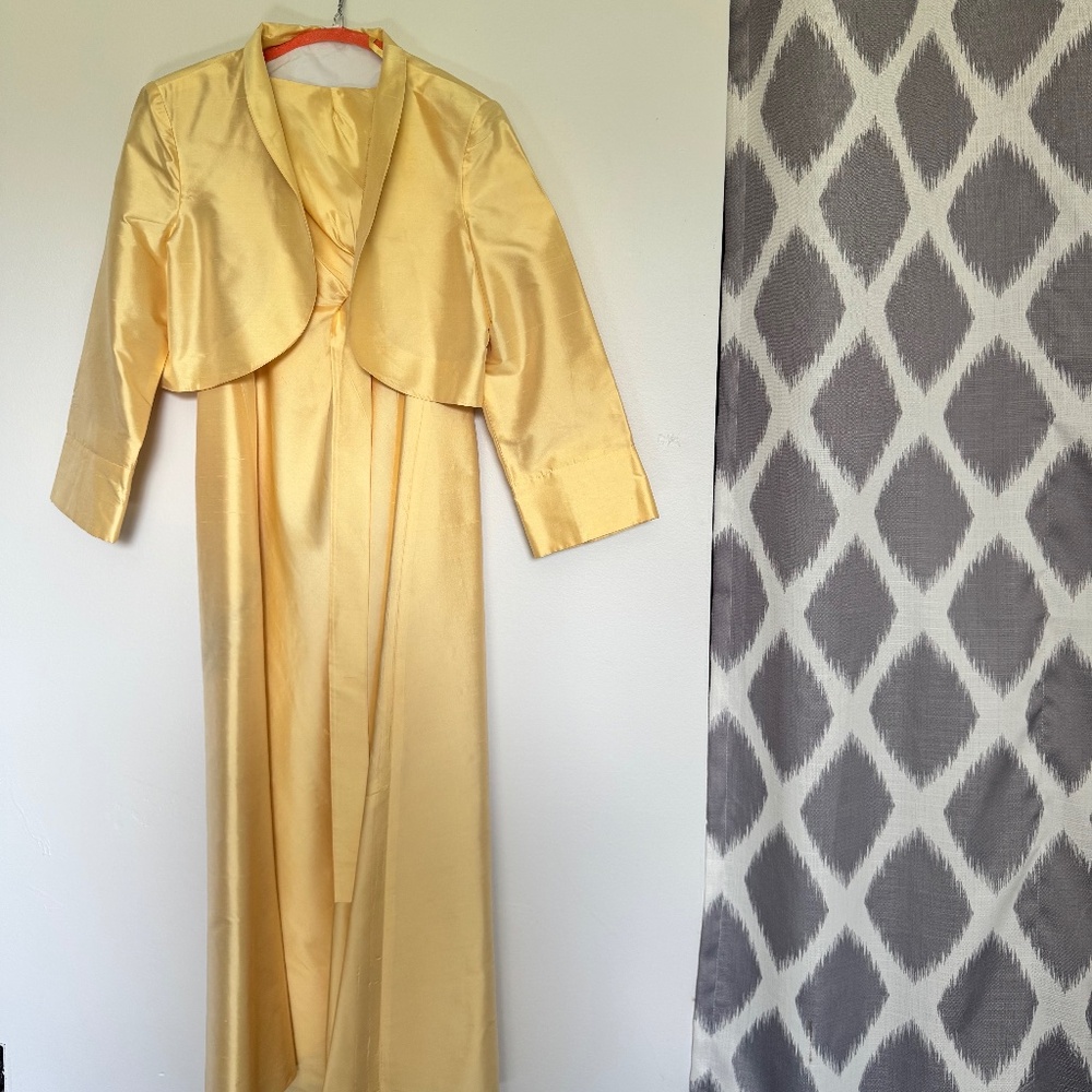 Silk formal dress & jacket